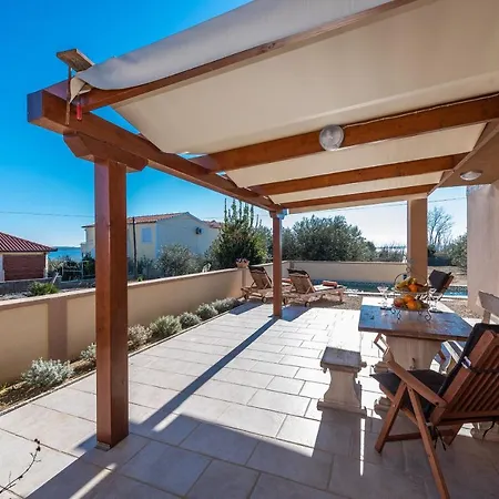 With Pool And Sea View, Next To A Sandy Beach - By Traveler Tourist Agency Krk Id 2219 * Privlaka (Zadar)